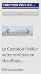 Mobile Screenshot of comptoirpoelier.be